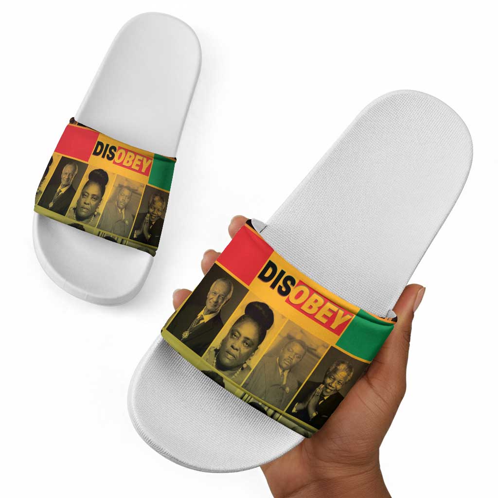Disobey Black History Tribute Slide Sandals Honoring the Civil Rights Legacy