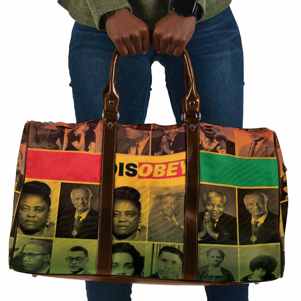 Disobey Black History Tribute Travel Bag Honoring the Civil Rights Legacy