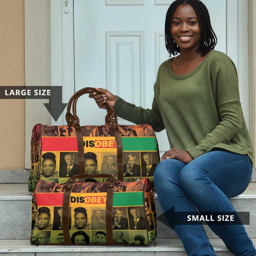 Disobey Black History Tribute Travel Bag Honoring the Civil Rights Legacy
