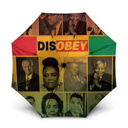Disobey Black History Tribute Umbrella Honoring the Civil Rights Legacy
