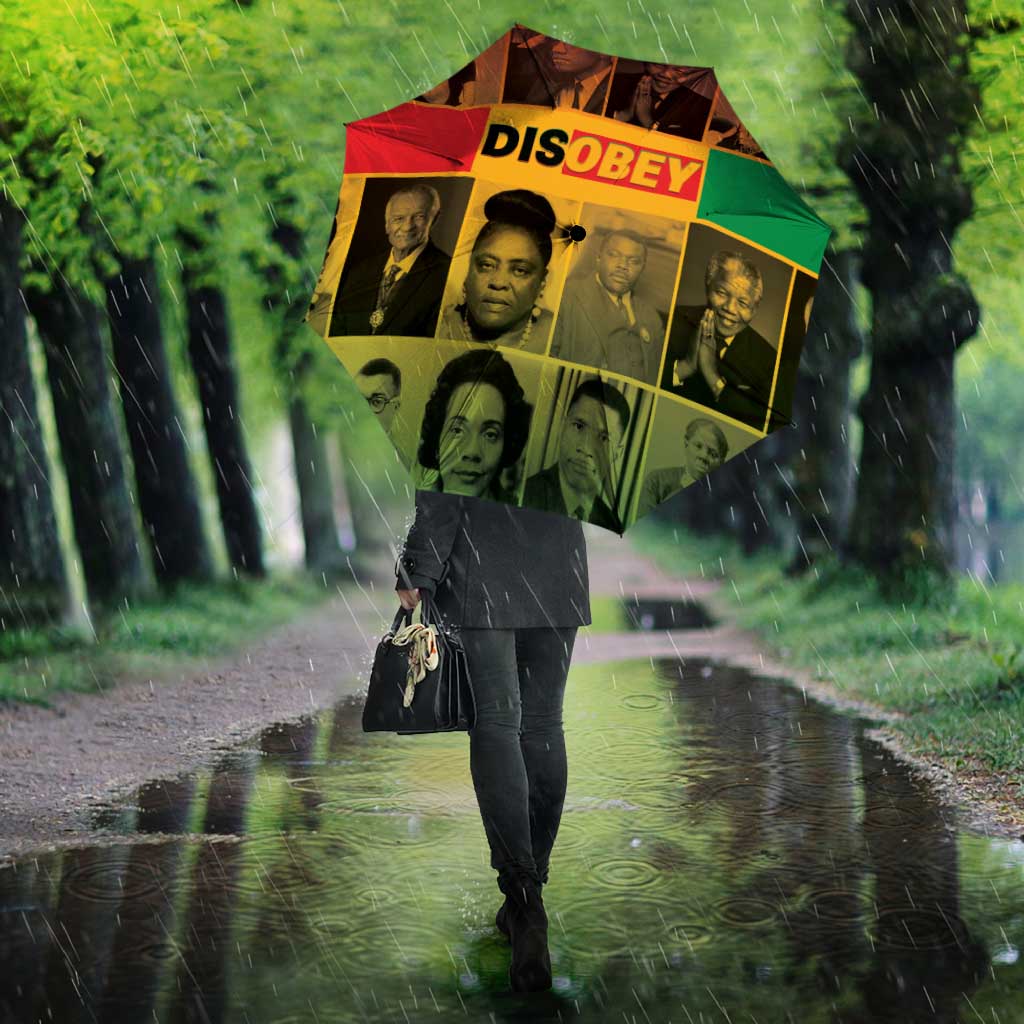 Disobey Black History Tribute Umbrella Honoring the Civil Rights Legacy