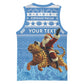 Personalized Afro Somalia Christmas Basketball Jersey Black Santa Riding Leopard - African Pattern LT15