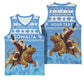 Personalized Afro Somalia Christmas Basketball Jersey Black Santa Riding Leopard - African Pattern LT15