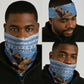 Afro Somalia Christmas Neck Gaiter Black Santa Riding Leopard - African Pattern LT15
