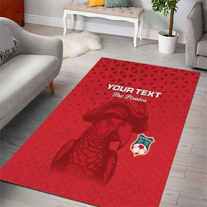 Custom Afro Seychelles Football Area Rug Pirate Parrot