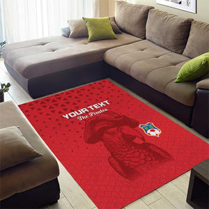 Custom Afro Seychelles Football Area Rug Pirate Parrot