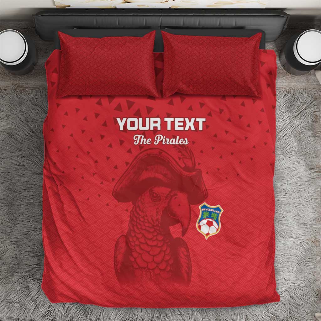 Custom Afro Seychelles Football Bedding Set Pirate Parrot