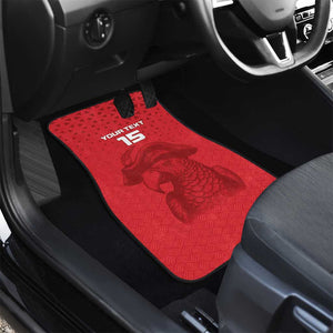 Custom Afro Seychelles Football Car Mats Pirate Parrot