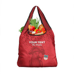 Custom Afro Seychelles Football Grocery Bag Pirate Parrot