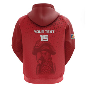 Custom Afro Seychelles Football Hoodie Pirate Parrot