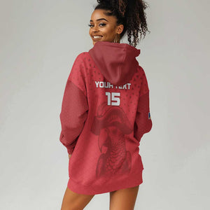 Custom Afro Seychelles Football Hoodie Dress Pirate Parrot