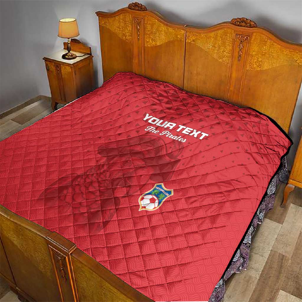 Custom Afro Seychelles Football Quilt Pirate Parrot