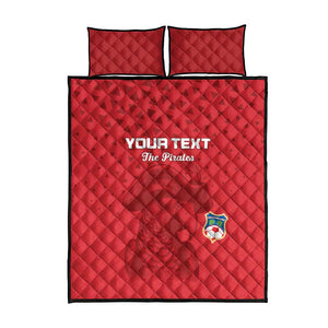 Custom Afro Seychelles Football Quilt Bed Set Pirate Parrot