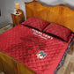 Custom Afro Seychelles Football Quilt Bed Set Pirate Parrot