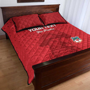 Custom Afro Seychelles Football Quilt Bed Set Pirate Parrot