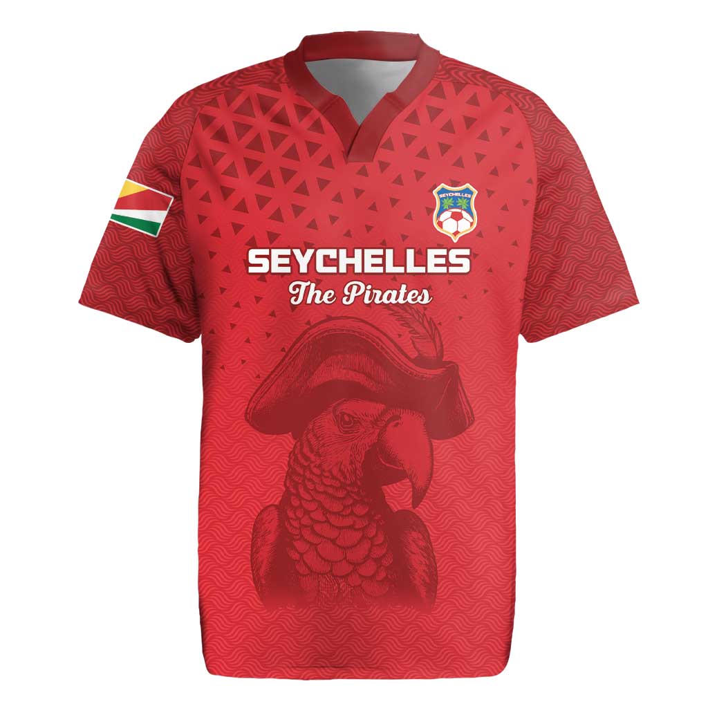 Custom Afro Seychelles Football Rugby Jersey Pirate Parrot