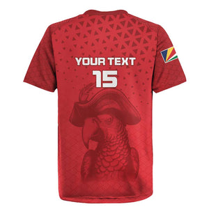 Custom Afro Seychelles Football Rugby Jersey Pirate Parrot