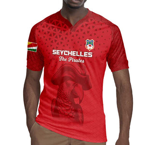 Custom Afro Seychelles Football Rugby Jersey Pirate Parrot