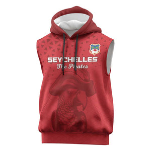 Custom Afro Seychelles Football Sleeveless Hoodie Pirate Parrot - African Pride