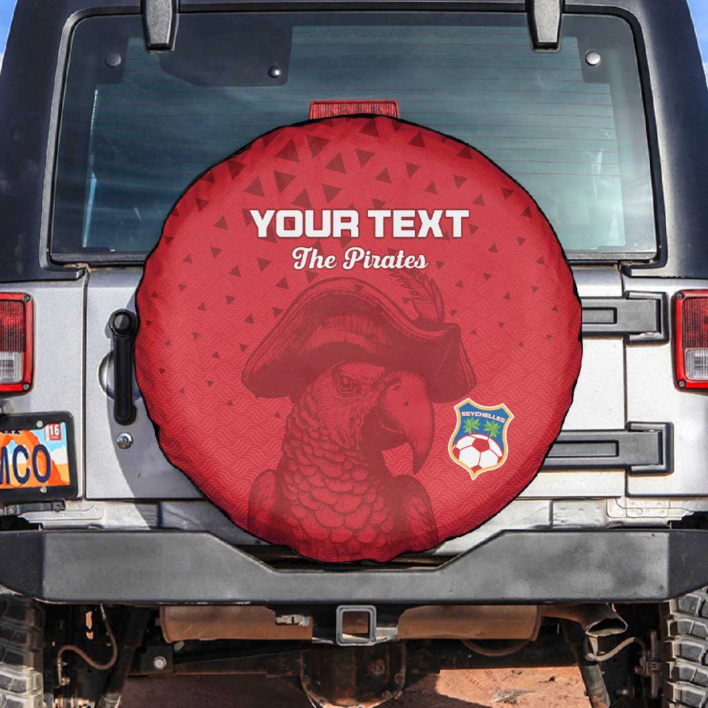 Custom Afro Seychelles Football Spare Tire Cover Pirate Parrot