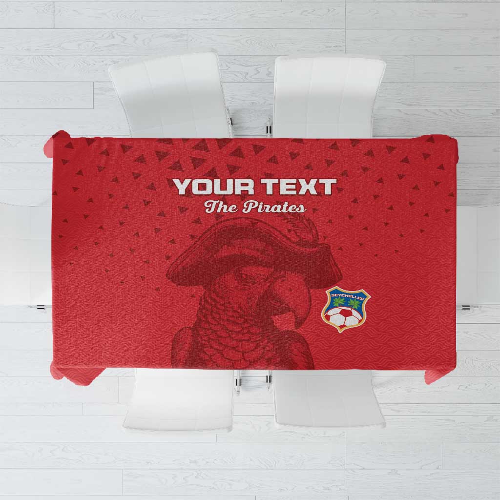 Custom Afro Seychelles Football Tablecloth Pirate Parrot