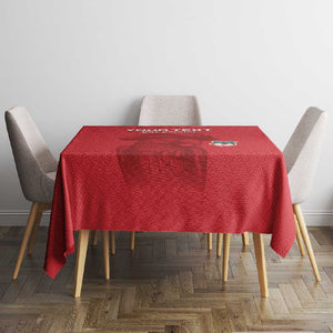 Custom Afro Seychelles Football Tablecloth Pirate Parrot