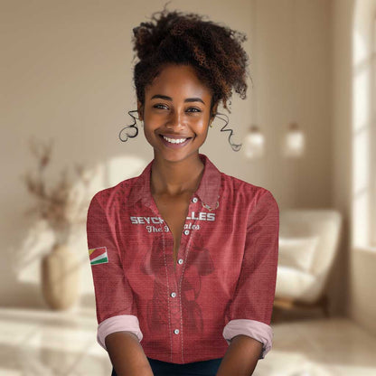 Custom Afro Seychelles Football Women Casual Shirt Pirate Parrot LT15