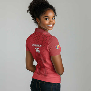 Custom Afro Seychelles Football Women Polo Shirt Pirate Parrot