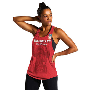 Custom Afro Seychelles Football Women Racerback Tank Pirate Parrot