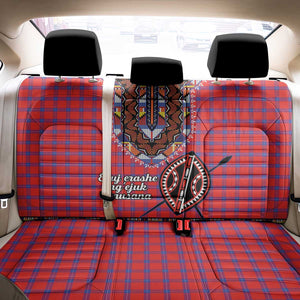 Afro Kenya Maasai Shuka Personalized Back Car Seat Cover Maasai Shield Mix Dashiki