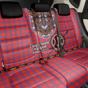 Afro Kenya Maasai Shuka Personalized Back Car Seat Cover Maasai Shield Mix Dashiki