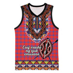 Afro Kenya Maasai Shuka Personalized Basketball Jersey Maasai Shield Mix Dashiki LT15