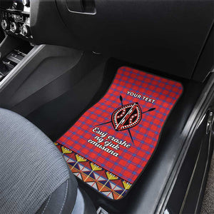 Afro Kenya Maasai Shuka Personalized Car Mats Maasai Shield Mix Dashiki