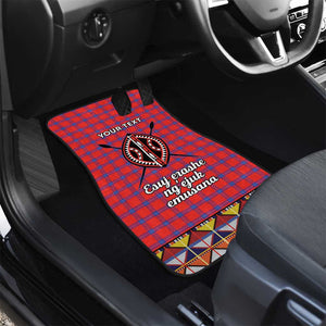 Afro Kenya Maasai Shuka Personalized Car Mats Maasai Shield Mix Dashiki