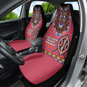 Afro Kenya Maasai Shuka Personalized Car Seat Cover Maasai Shield Mix Dashiki