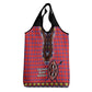 Afro Kenya Maasai Shuka Personalized Grocery Bag Maasai Shield Mix Dashiki