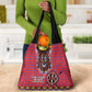 Afro Kenya Maasai Shuka Personalized Grocery Bag Maasai Shield Mix Dashiki