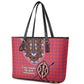 Afro Kenya Maasai Shuka Personalized Leather Tote Bag Maasai Shield Mix Dashiki