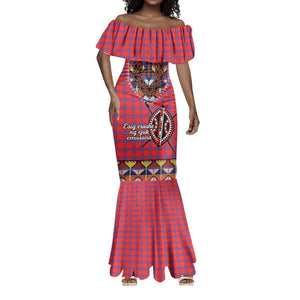 Afro Kenya Maasai Shuka Personalized Mermaid Dress Maasai Shield Mix Dashiki