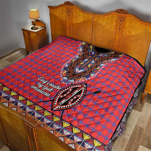 Afro Kenya Maasai Shuka Personalized Quilt Maasai Shield Mix Dashiki