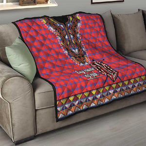 Afro Kenya Maasai Shuka Personalized Quilt Maasai Shield Mix Dashiki