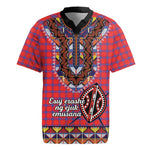 Afro Kenya Maasai Shuka Personalized Rugby Jersey Maasai Shield Mix Dashiki