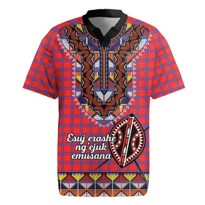 Afro Kenya Maasai Shuka Personalized Rugby Jersey Maasai Shield Mix Dashiki