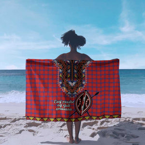 Afro Kenya Maasai Shuka Personalized Sarong Maasai Shield Mix Dashiki