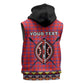 Afro Kenya Maasai Shuka Personalized Sleeveless Zip Hoodie Maasai Shield Mix Dashiki - African Pride