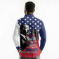 Black Americans Happy MLK Day Long Sleeve Polo Shirt Everybody Can Be Great Because Everybody Can Serve