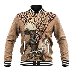 South Africa Zulu People Baseball Jacket Zulu Warrior - African Pattern