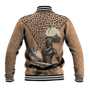 South Africa Zulu People Baseball Jacket Zulu Warrior - African Pattern