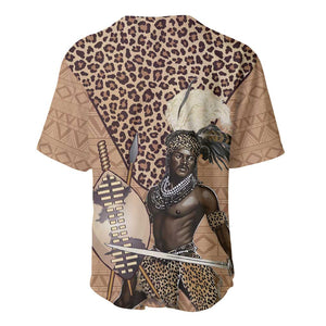 South Africa Zulu People Baseball Jersey Zulu Warrior - African Pattern