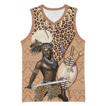 South Africa Zulu People Basketball Jersey Zulu Warrior - African Pattern LT15